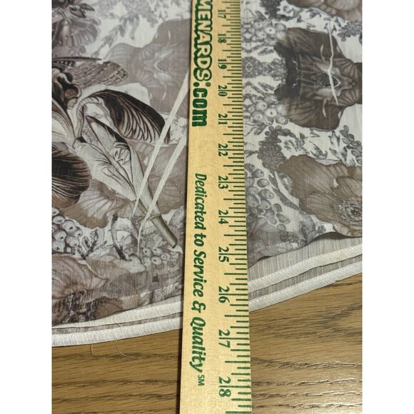 One World Live & Let Live Blouse Sz 1X Artsy Floral Lightweight Lined Tie Sleeve - Picture 4 of 15